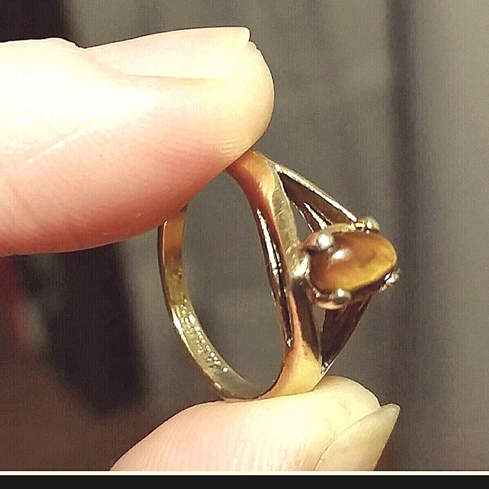 ☆Vintage☆ Tigers eye/Eye of the tiger Ring